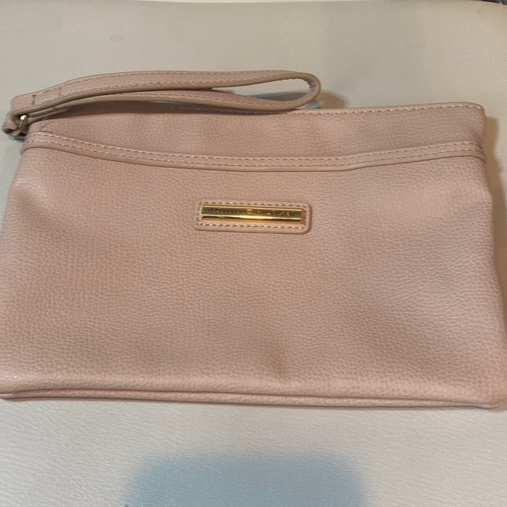 Tommy Hilfiger plush pink clutch